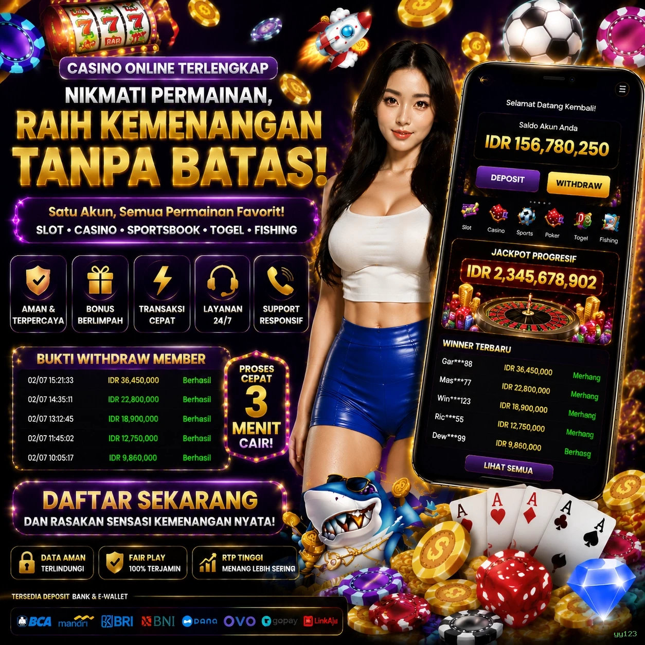 Berbagai Jenis Permainan yang Tersedia di yy123